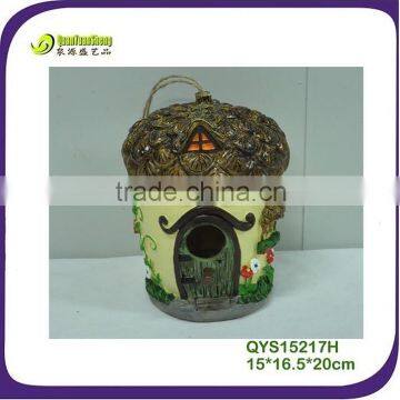 8inch Pine Cone and Mushroom Hanging Bird House