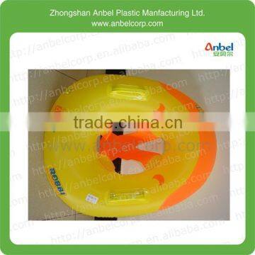 PVC plastic baby float & sitting inflatable seat ring with handles