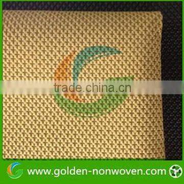 [Non woven Factory]170g 100% PP spunbonded nonwoven fabric cross pattern with nylon for shoe lining