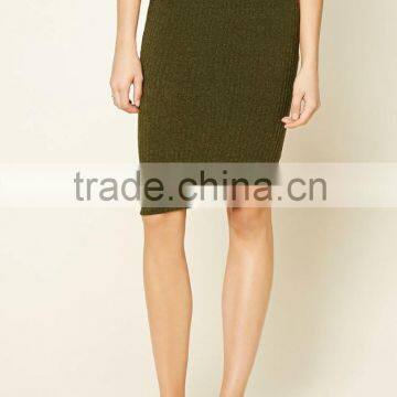 New Arrival Elegant Bodycon Mature Lady Pencil Midi Skirt photo-5
