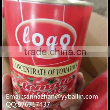 2016 hot selling!!! canned tomato paste