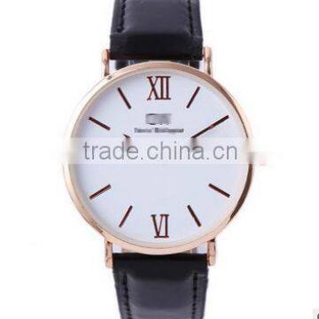 2016 Top Best Selling Fashion Men Gift Leather Band Japan Movement Quartz Watches photo-2