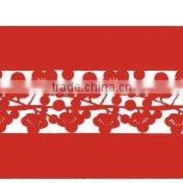 Mordern Red felt table runner for romantic wedding decoration