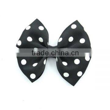 Wholesale dot grosgrain ribbon bow making for bottle