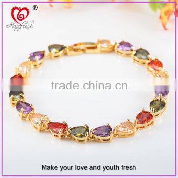 TOP New Fashion Bracelet Popular at High Quality Gemstone Bracelet Emerald Garnet Ruby Sapphire Turquoise Tennis Bracelet