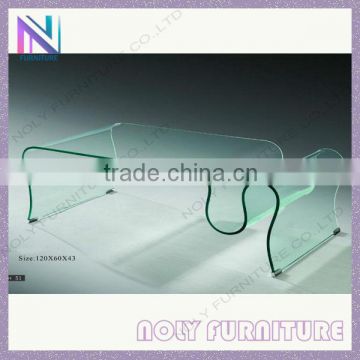 Wholesale Living room furniture CT132 Germany Bent tempered glass Coffee table