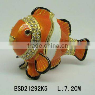 Hot selling Pewter enamel NEMO jewelry box