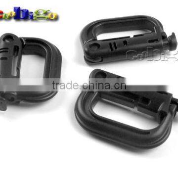 GRIMLOC ARMY LOCKING D-Ring Multi-use Safety Buckle Plastic For Backpack Clasp Keychain Bag Outdoor Activity #FLC163-B