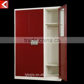 Modren Bedroom Steel Decoration Almirah Designs With Hanging Clothes