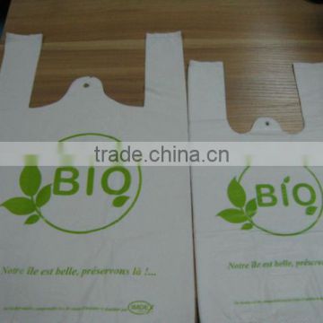 Eco-friendly Biodegradable T-shirt Plastic Bags for shopping