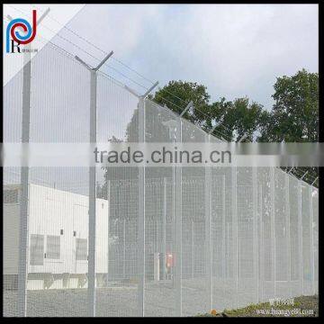 Panrui High quality 76.2mm*12.7mm hot dip galvanized High Security 358 Fence, Outdoor High Security 358 Fence, 358 fence panel