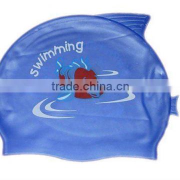 2011 trendy children cartoon swimming cap,fish bathing cap