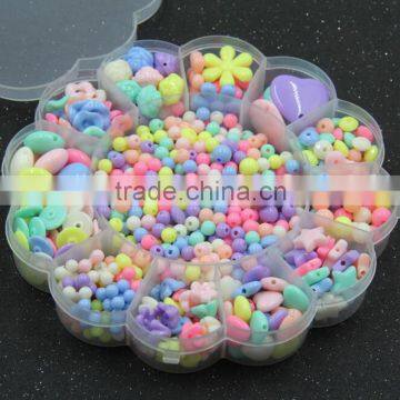 All types of beads accessories diy jewelry bead box for children