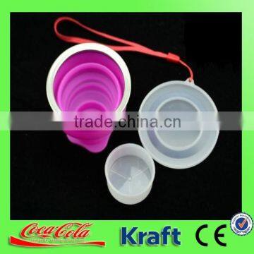 plastic folding cup with pill box