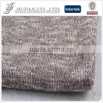 Jiufan Textile fancy cut and sew poly viscose lurex with lycra knit fabric