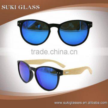 2015 High Quality Bamboo Temple Polarized Men Women Cheap Summer Sunglass