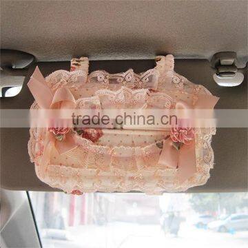 Fashion embroidery tissue box