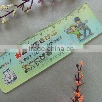 2015 Colorful Design 3D Lenticular Ruler For Promotion