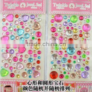 High Quality DIY Product Custom Crystal Sticker,interesting Product Crystal Sticker