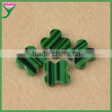 Wholesale prices prix double flat slices flower cut natural green rough malachite