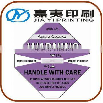 Promotion Impact Indicator Shockwatch Label Prevention Damage Label Customize