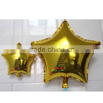 10 Inch Start Shape Pure Color Foil Helium Balloons for Birthday Supplies photo-4