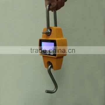 Aluminum Type Large LCD 300Kg Digital Weighing Crane Scale