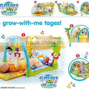 3 in 1 Rainforest Zoo Musical Lullaby Baby Activity Play Gym Toy crawl Soft Mat