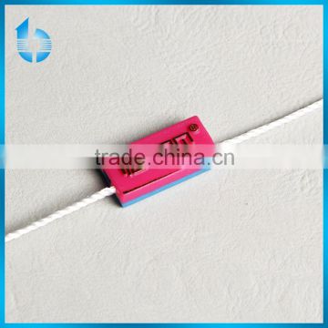 Simple design red single insertion hang granule for garments plastic string seal tag for hangtags OEM SERVICE