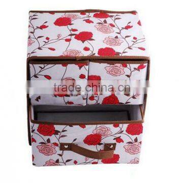 high quality custom beautiful foldable fabric storage box in large or mini size