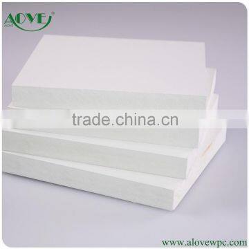 gloss smoth good quality furniture board made by wpc pvc foam board waterproof anticorrosion and mothproof