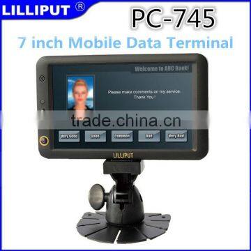 7" TFT LCD Touch Mobile Data Terminal for taxi dispatch system