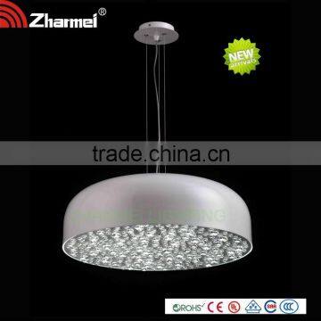 Modern Crystal Pendant Lamp White,round pendant light