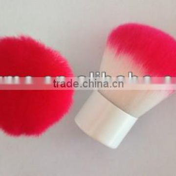 white & pink cosmetic make-up kabuki brush