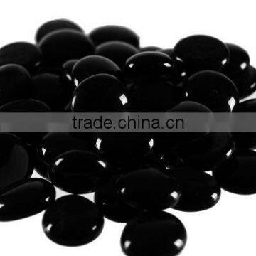 Black glass pebbles for vase filler/home decoration