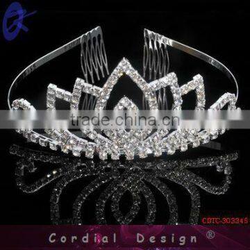 2013 Newest Fashion Tiara Crown For Adults Hair Comb