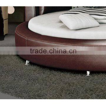 2015 New Modern Design Leather Round Bed B80037 photo-6