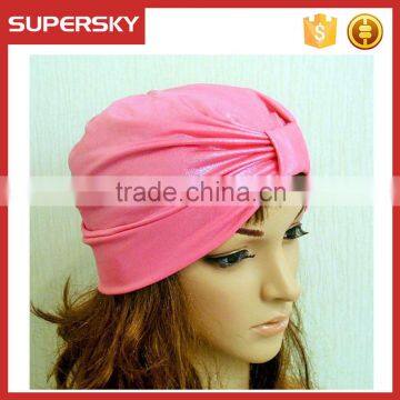 A-147 women twist full turban hat fashion turban headwrap hat fabric hair turban hat