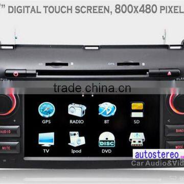 Autostereo Car DVD GPS for Mazda3 Auto Radio Media System Bluetooth iPod Free Map Phonebook USB SD PIP Multi-languages