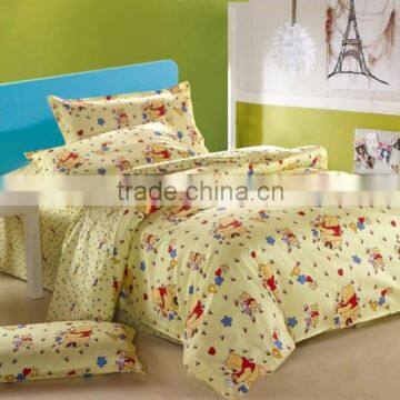 100% Cotton Cartoon Design Printed Children Bedding Set