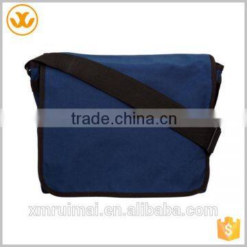 Quality long strap blue blank waterproof nylon single shoulder bag