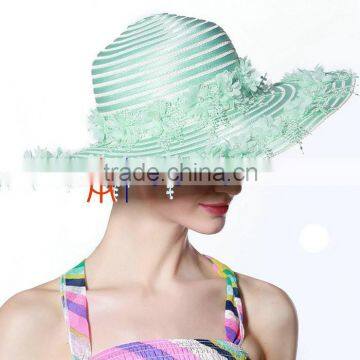 Green Wholesale Church Ladies Hat And Cap