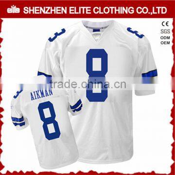 blank white american football jersey designer