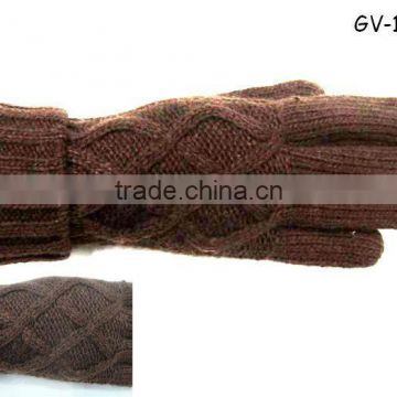 Fashionable jacquard knitted glove GV-10000