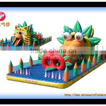 attractive inflatable, obstacle tunnel inflatable bouncer