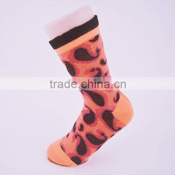 lady 200N fashion socks with fancy designs with ruffle welt on the socks custom sock