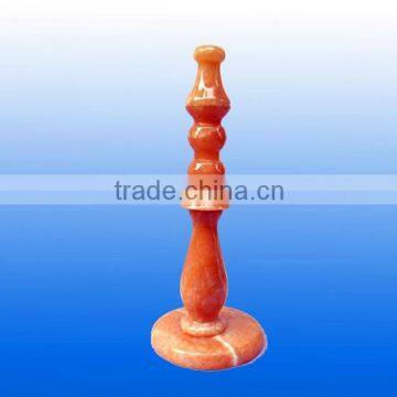 Finest Made Natural Yellow Jade Stone Lampstand photo-3