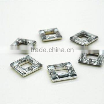 KC12 Suare 20*20 30*30mm Flat Back Sew on Acrylic Rhinestones for Fashion Decoration, Craft Making, Garment Bags Accessories photo-5