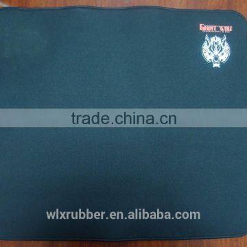 rubber promotional mouse pad with edge stitching