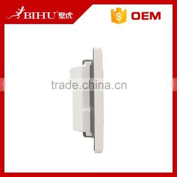 High Quality Pure White BIHU Flat Face Panel Remote Control Push Button Smart Switch photo-3